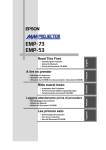 Epson EMP-73 User's Manual