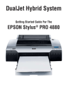 Epson DUALJET HYBRID SYSTEM PRO 4880 User's Manual