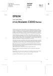 Epson AcuLaser C3000 User's Manual