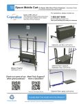 Epson 16:10 Height-Adjustable Cart Solution Assembly Guide