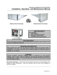 Energy Tech Laboratories MR212 User's Manual