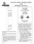Empire Products FAW-40-1IP User's Manual
