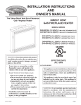 Empire Comfort Systems DVP42FP3 User's Manual