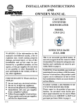 Empire Comfort Systems CIVF-25-2 User's Manual