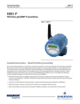 Emerson 6081-P Instruction Sheet