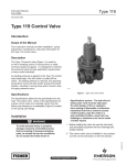 Emerson Type 119 Switching Valve Instruction Manual