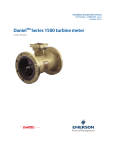 Emerson turbine meter 1500 Installation and Operation Manual