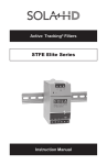 Emerson STFE Elite Active Tracking Filters with Surge Protection Specification Sheet
