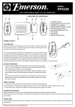 Emerson RP6288 Parts list