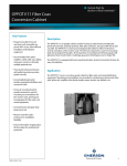 Emerson OPFOTV11 Brochures and Data Sheets