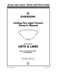 Emerson LK70 Owner's Manual