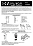 Emerson HR2001 Owner's Manual