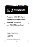 Emerson HD8115 Owner's Manual