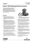 Emerson Fisher 2052 Data Sheet