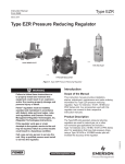 Emerson EZR Series Pressure Reducing Regulator Instruction Manual
