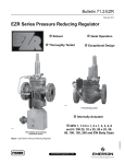 Emerson EZR Series Pressure Reducing Regulator Data Sheet