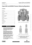 Emerson EZH and EZHSO Series Pressure Reducing Regulators Instruction Manual