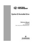 Emerson Epsilon EiDeviceNet Drive User's Manual