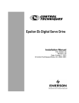 Emerson Epsilon Eb Digital Servo Drive Installation Manual