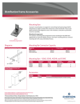 Emerson Distribution Frame Accessories Brochures and Data Sheets