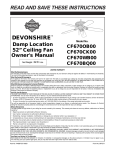 Emerson CF670OB00 Owner's Manual