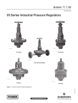 Emerson 95 Series Pressure Reducing Regulators Data Sheet