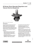 Emerson 66 Series Direct-Operated Regulators and Vacuum Service Equipment Data Sheet