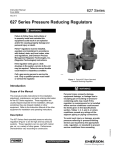 Emerson 627 Series Commercial/Industrial Regulators Instruction Manual