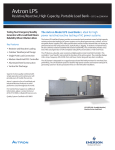 Emerson 625-3125 KVA (LPS) Load Bank Brochures and Data Sheets