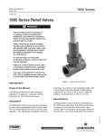 Emerson 1805 Series Relief Valves Instruction Manual