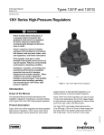 Emerson 1301 Series Pressure Reducing Regulators Instruction Manual