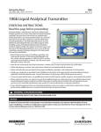 Emerson 1066 Liquid Analytical Transmitter Instruction Sheet