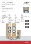 Eltax Universe Surround Loudspeaker User's Manual