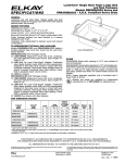 Elkay DRKAD2822L User's Manual