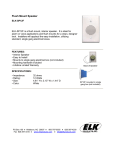 Elk EL-SP12F User's Manual