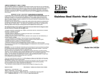 Elite Products HA-3433A User's Manual