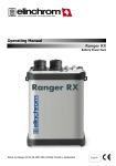 Elinchrom Battery Power Pack Ranger RX User's Manual