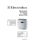 Electrolux Z7040 User's Manual