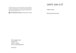 Electrolux SANTO 2590-6 DT User's Manual