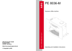 Electrolux PE 8036-M User's Manual