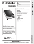Electrolux Libero Line 601595 User's Manual