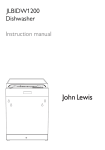 Electrolux JLBIDW1200 User's Manual