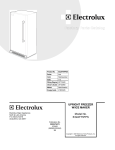 Electrolux ICON E32AF75FPS0 User's Manual