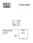Electrolux E30GC70F User's Manual