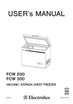 Electrolux FCW 200 User's Manual