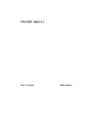 Electrolux FAVORIT 88010 User's Manual