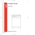 Electrolux FAVORIT 44740 User's Manual