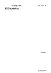 Electrolux EUF29260W User's Manual