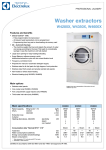 Electrolux Washer W4350X User's Manual