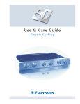 Electrolux Electric Cooktop User's Manual